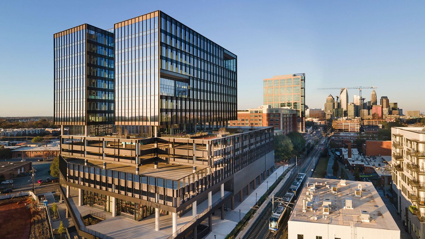 Commercial real estate towers